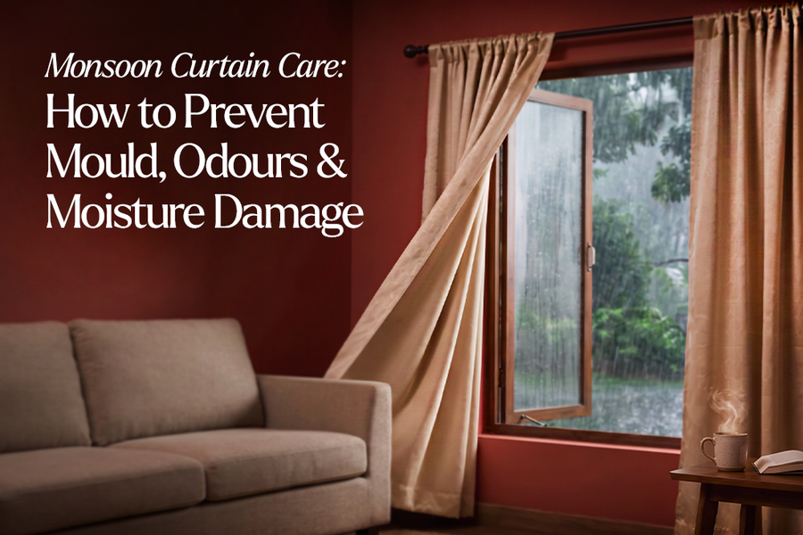 Monsoon Curtain Care: How to Prevent Mould, Odours & Moisture Damage