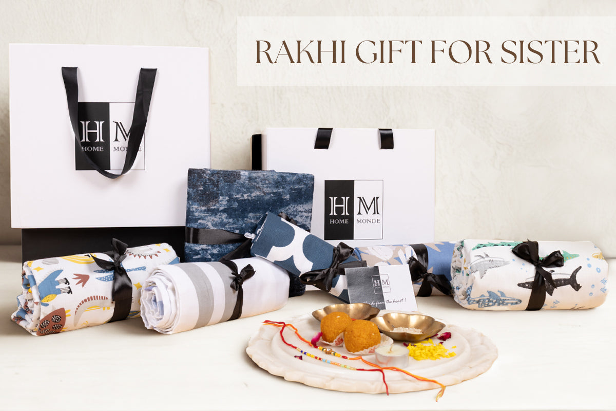 Rakhi Gift for Sister: Surprise Her with Stylish Cushions, Bedsheets & More