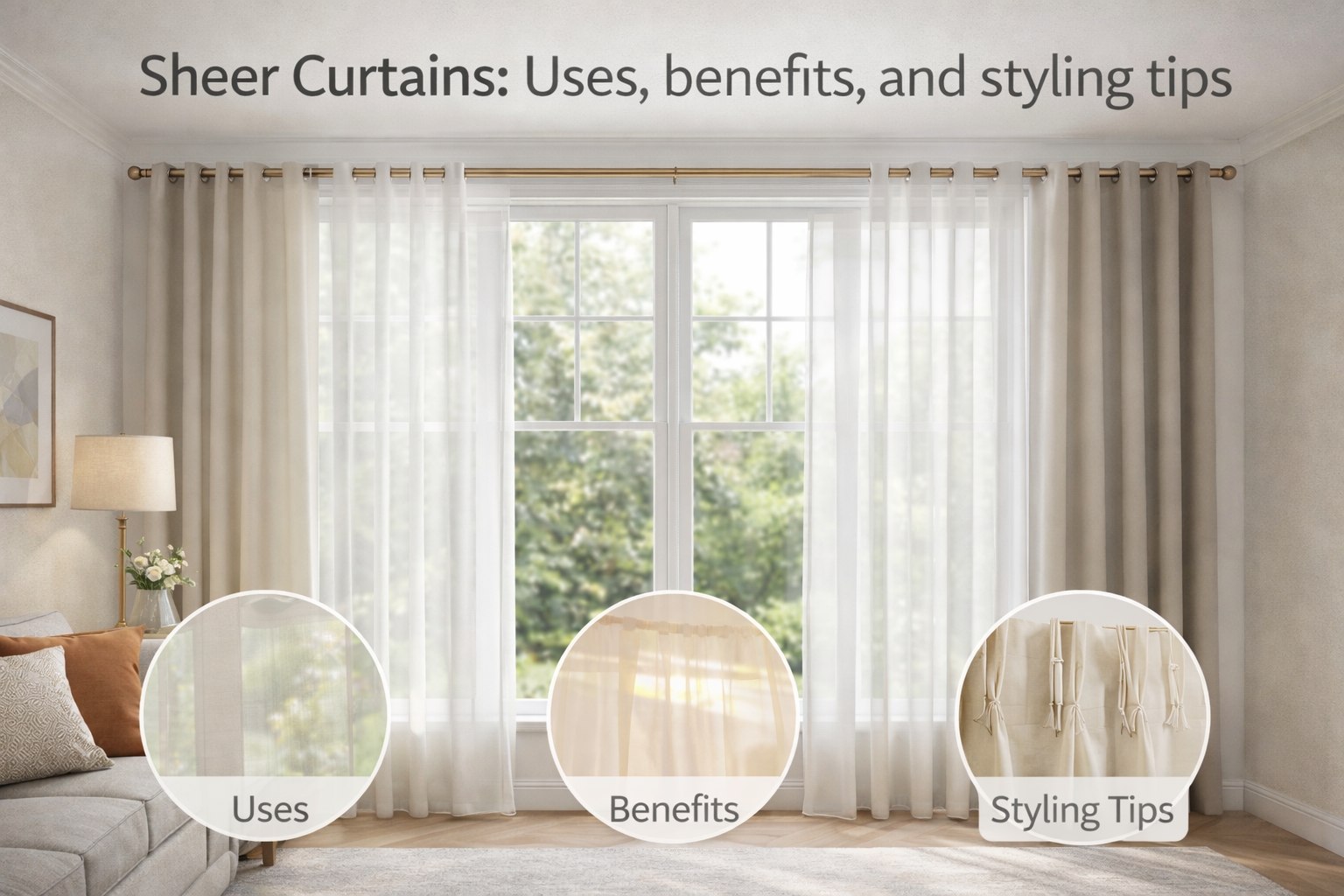 Sheer Curtains: Uses, Benefits and Styling Tips