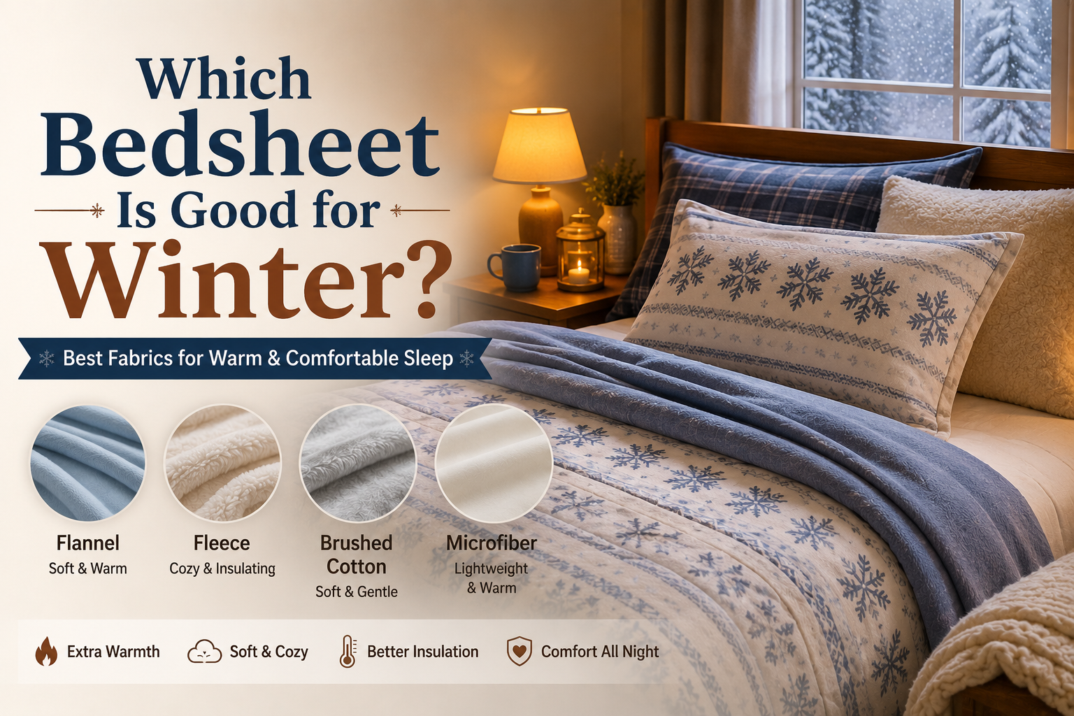 Which Bedsheet Is Good for Winter? Best Fabrics for Warm & Comfortable Sleep