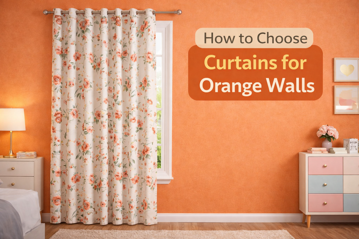 How to Choose Curtains for Orange Walls