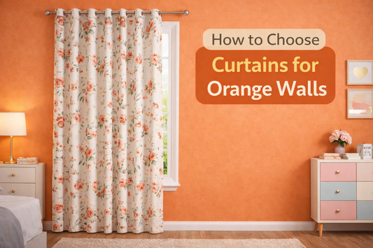 How to Choose Curtains for Orange Walls