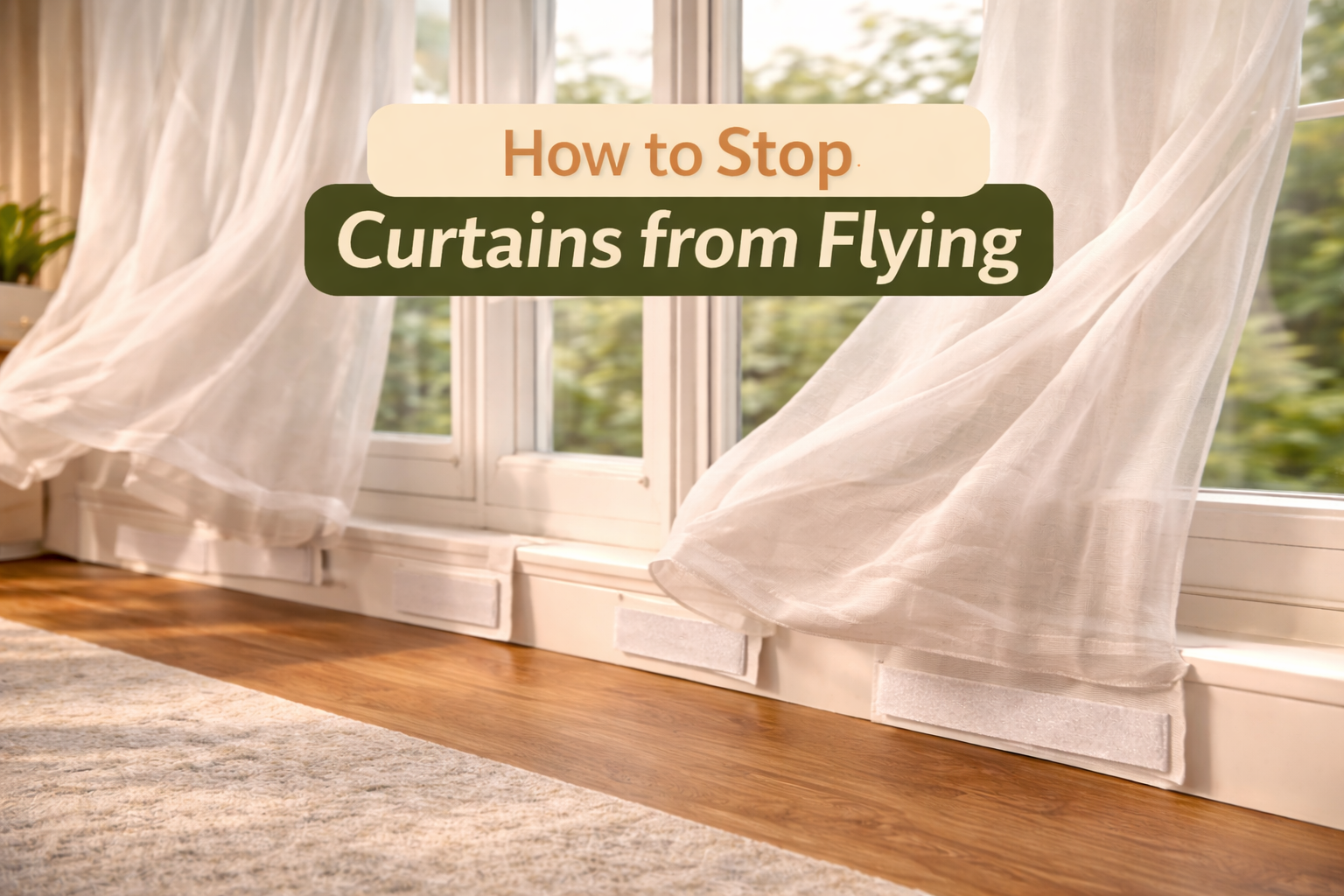 How to Stop Curtains from Flying