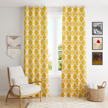 Printed Semi Blackout Curtains
