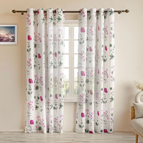 Printed Sheer Curtains