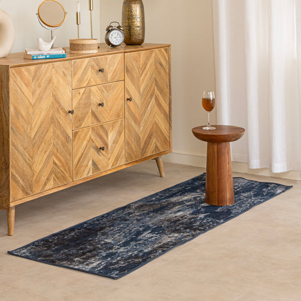 Imprimer Scribble - Felt Runner Reversible Handmade Rug (Multicolor)