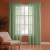 Fort Absolute - Rod Pocket Mint Green Sheer Curtain