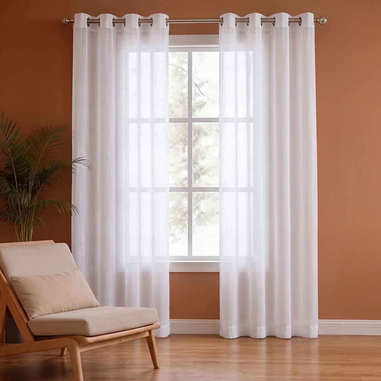 Fort Absolute - White Sheer Curtain