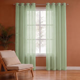 Premium Solid Sheer Curtains & Printed Sheer Curtains Combo Set