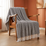 Tessitura Grey Chevron - Woven Throw