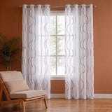 Imprimer Wavy Rhythm - Sheer Curtain