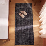 Tessitura Chromatic - Herringbone Cotton Rug (Black)