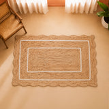 Wave Jute Area Rug - Rectangular