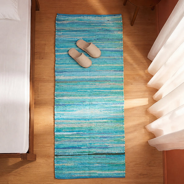 Earthology Harmony - Recycled Runner Rug (Turquoise)