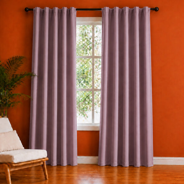Fort Essential - Back Tab Blackout Curtain (Lavender)