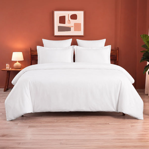 Fort Mellow - Solid Duvet Cover (White)