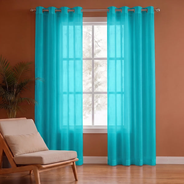 Fort Absolute - Blue Sheer Curtain