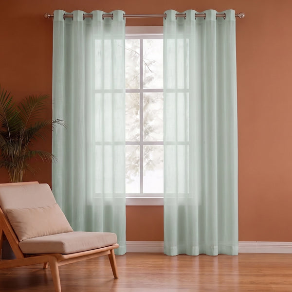 Fort Absolute - Silver Grey Sheer Curtain