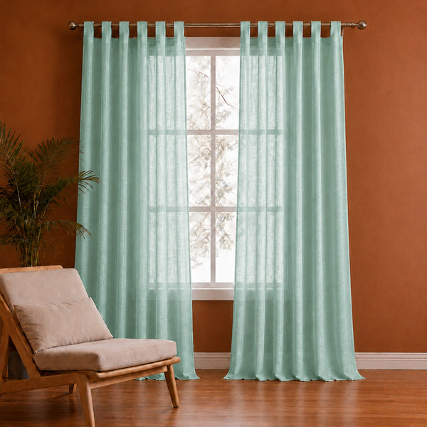 Fort Absolute - Silver Grey Loop Sheer Curtain