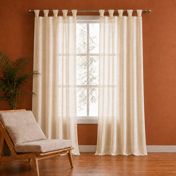 Fort Absolute - Twist Tab Top Sheer Curtain