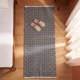 Tessitura Confetti - Diamond Printed Rug (Black & White)