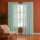 Fort Handpicked Breeze - Silver Grey Rod Pocket Sheer Curtain
