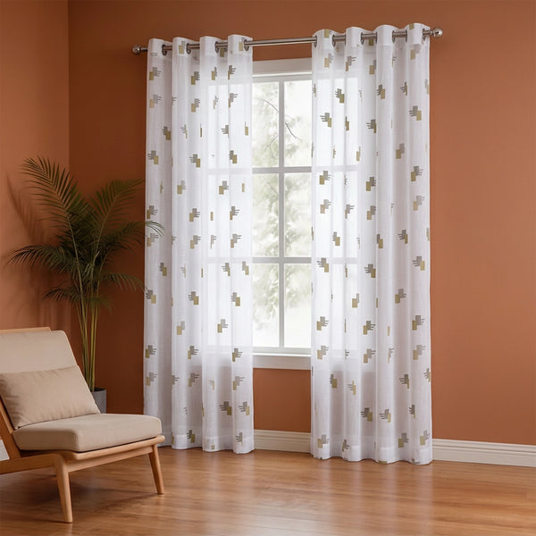 Imprimer Modern Mosaic - Sheer Curtain