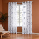 Imprimer Wavy Rhythm - Sheer Curtain