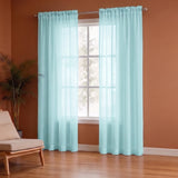 Fort Absolute - Rod Pocket Celeste Sheer Curtain