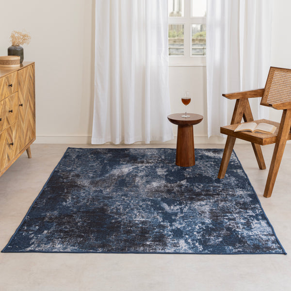 Imprimer Scribble - Felt Reversible Handmade Rug (Multicolor)