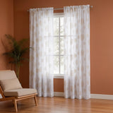 Imprimer Gold Dandelions - Rod Pocket Printed Sheer Curtain