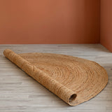 Solid Braided Jute Area Rug - Round
