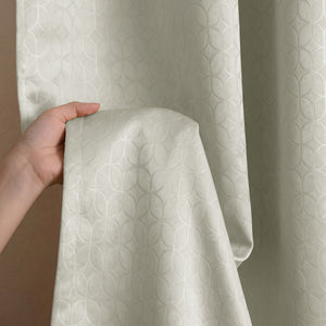 Off White Rod Pocket Solid Curtain