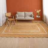 Wave Jute Area Rug - Rectangular