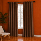 Fort Essential - Back Tab Blackout Curtain (Brown)