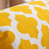 Imprimer Quatrefoil - Printed Bolster Cover (Yellow)