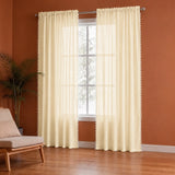 Fort Handpicked Breeze - Rod Pocket Beige Sheer Curtain