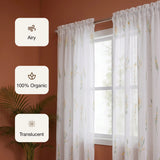 Imprimer Leafscape - Printed Rod Pocket Sheer Curtain