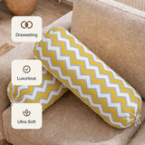 Imprimer Chevron - Printed Bolster Cover (Yellow)