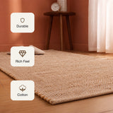 Cotton Jute Rug - Rectangular