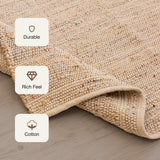 Cotton Jute Rug - Rectangular