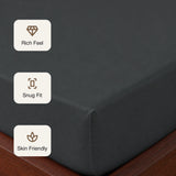 Fort Sublime - Solid Fitted Bedsheet (Dark Grey)