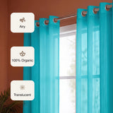 Fort Absolute - Blue Sheer Curtain