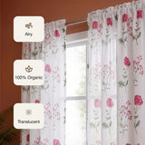 Imprimer Rosachic - Printed Sheer Curtain (Multicolor)
