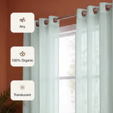 Fort Absolute - Silver Grey Sheer Curtain
