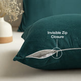 Fort Royal - Velvet Solid Dye Cushion Cover (Rama Green)