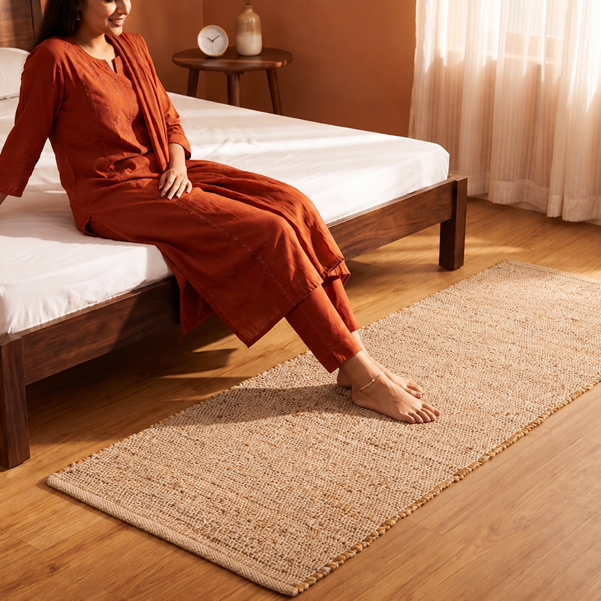 Cotton Jute Rug - Rectangular