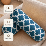 Imprimer Quatrefoil - Printed Bolster Cover (Blue)