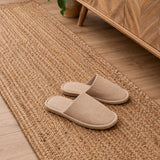 Scalloped Border Jute Area Rug - Rectangular