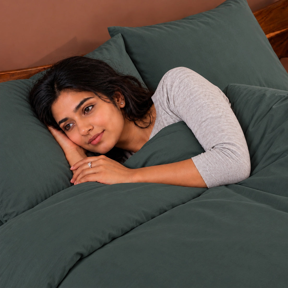 Fort Mellow - Solid Duvet Cover (Dark Grey)